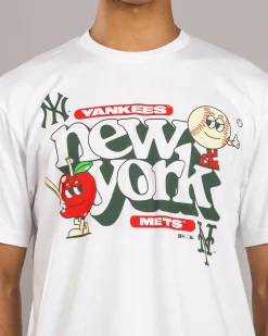 NY Yankees vs NY Mets Souvenir Oversized T-Shirt