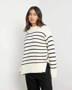 Olivia Stripe Crew Neck Knit Jumper