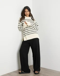 Olivia Stripe Crew Neck Knit Jumper