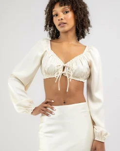 Ollie Satin Tie Up Top