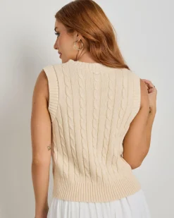 On Campus Cable Knit Vest