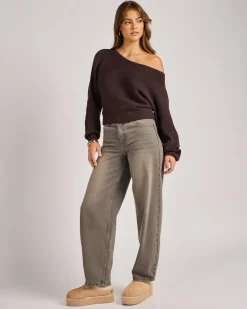 Ophelia Off Shoulder Knit Jumper