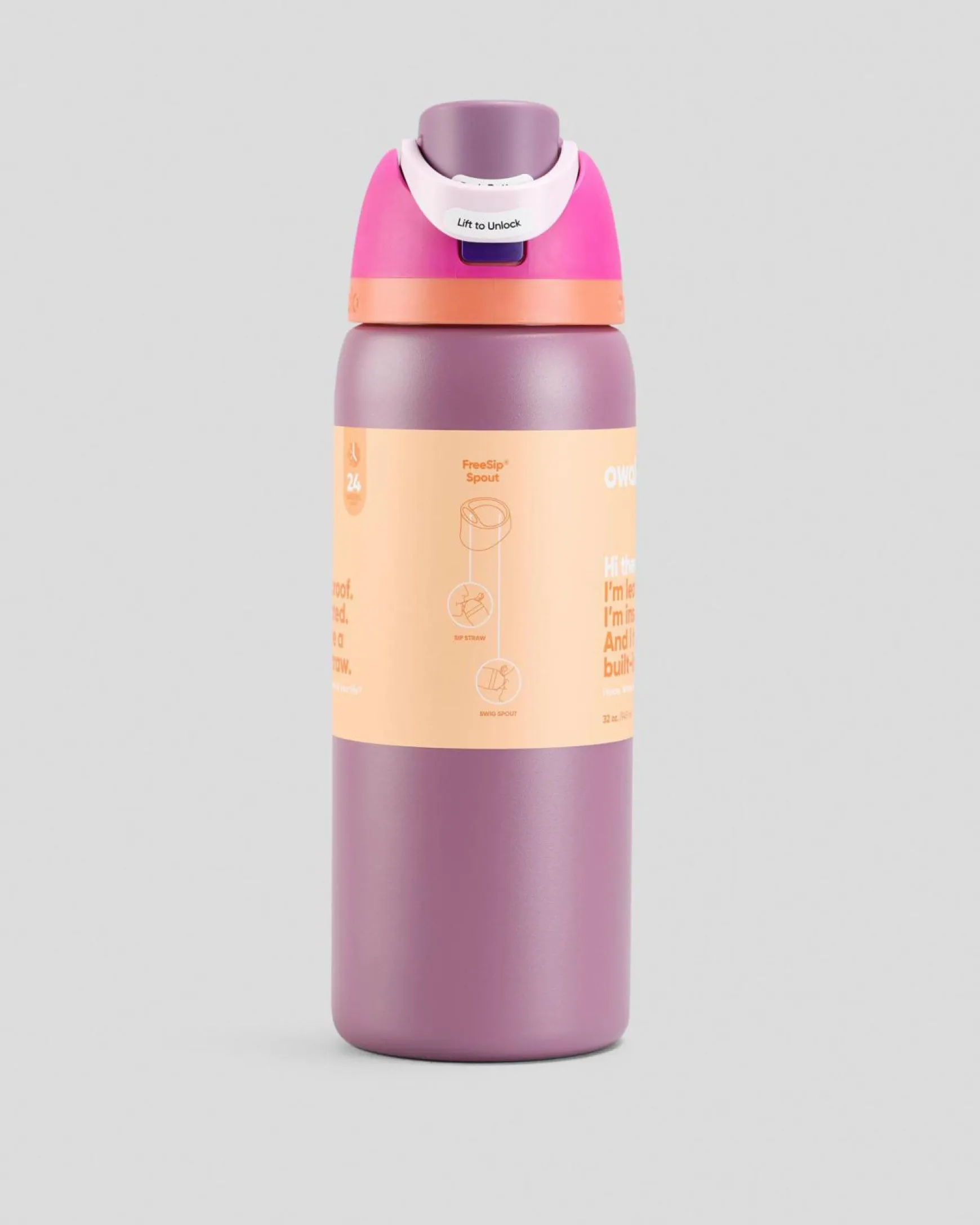 32oz FreeSip Stainless Steel Water Bottle