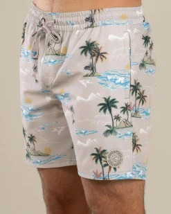 Palm Elastic Waist Shorts