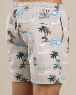 Palm Elastic Waist Shorts