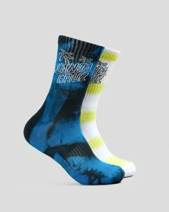 Palm Stack Crew Socks 2 Pack