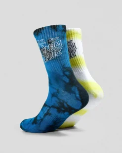 Palm Stack Crew Socks 2 Pack