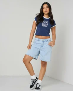 Palm Strip Mono Front T-Shirt