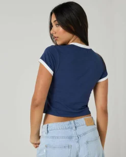 Palm Strip Mono Front T-Shirt