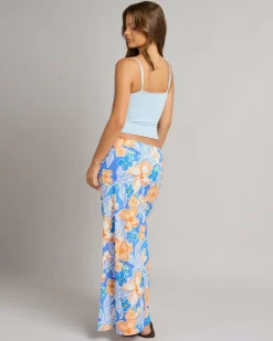 Paradise Floral Bias Cut Maxi Skirt
