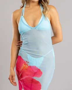 Paradise Mesh Long Cover Up