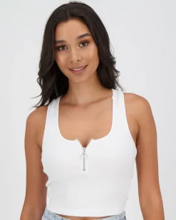 Perez Zip Tank Top