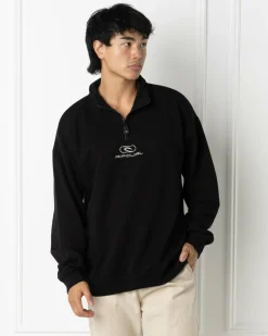 Pill Icon 1/4 Zip Crewneck Sweatshirt