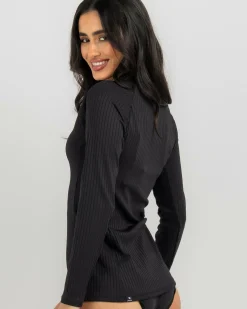 Premium Surf Zip Through Long Sleeve Rash Vest