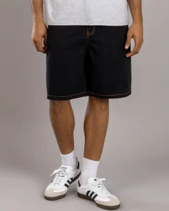 Print Denim Standard Shorts