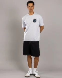 Print Denim Standard Shorts