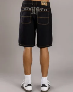 Print Denim Standard Shorts