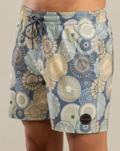 Radial Elastic Waist Shorts