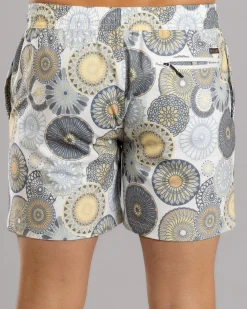 Radial Elastic Waist Shorts