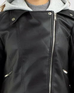 Raven Faux Leather Jacket
