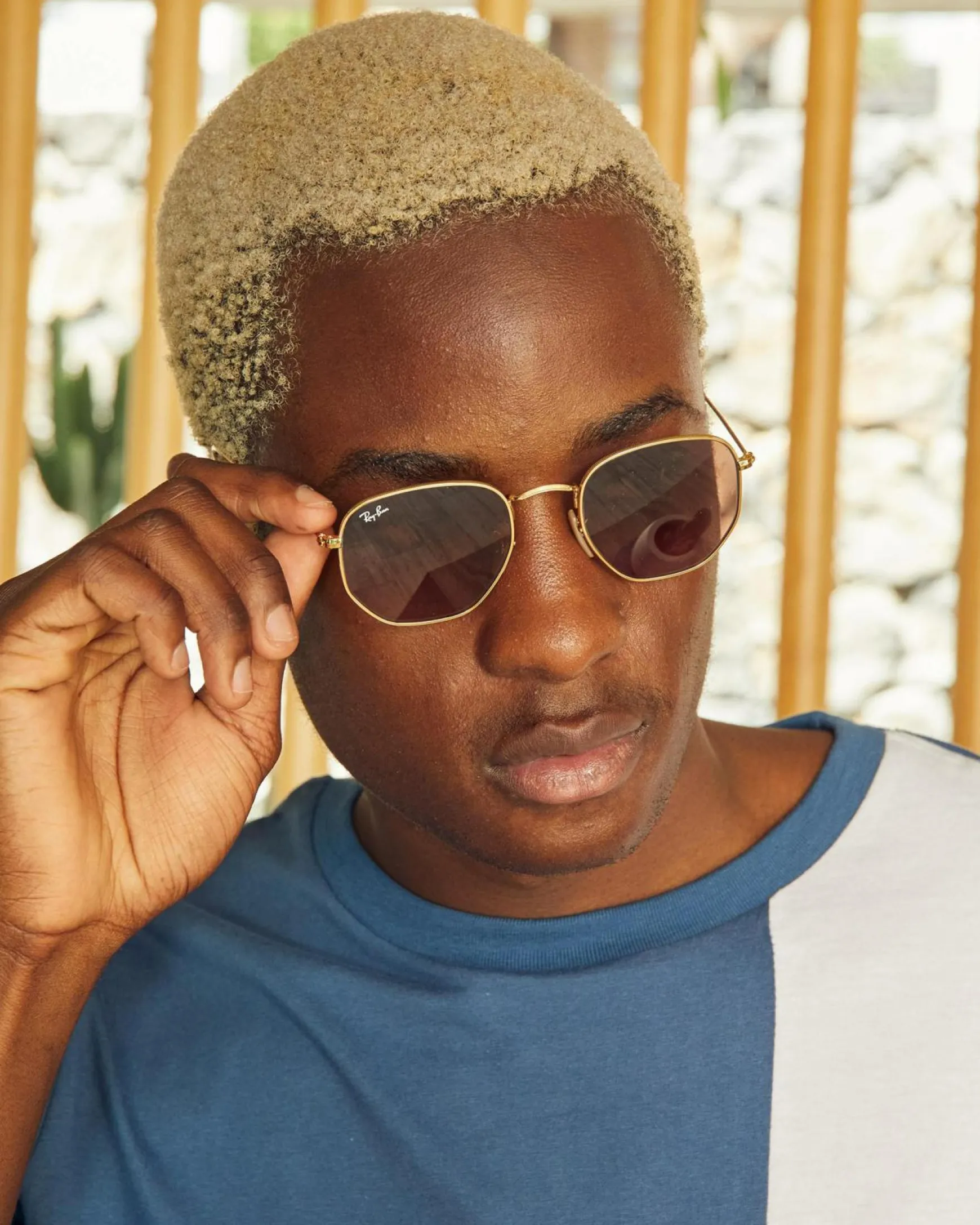 0RB3548N Hexagonal Sunglasses