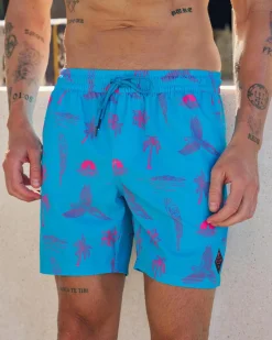 Recline Elastic Waist Shorts