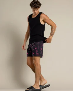 Recline Elastic Waist Shorts