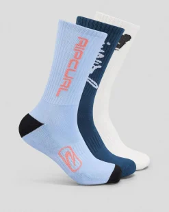 Retro Crew Socks 3 Pack