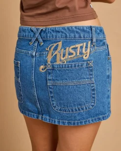 Risque` Micro Denim Skirt