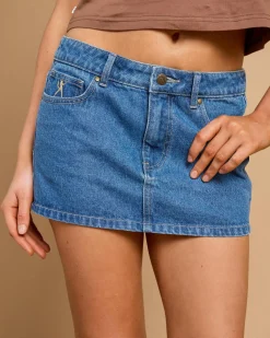 Risque` Micro Denim Skirt