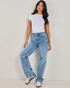 Rocker Straight Leg Jeans