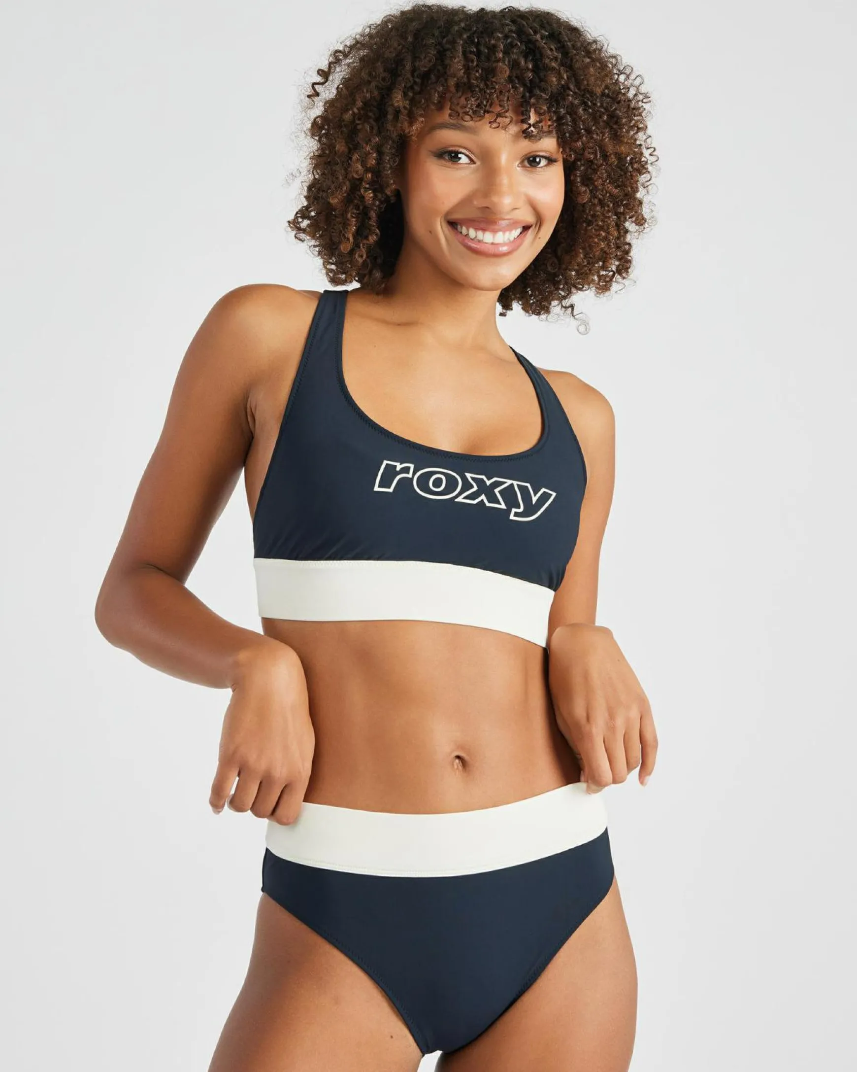 Roxy Active Colourblock Bralette Bikini Top