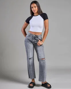 Sandy Raglan Baby Tee