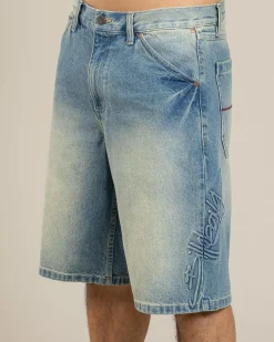 Script Smoko Denim Shorts