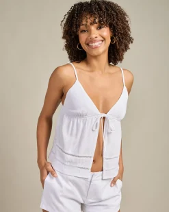 Seraphina Hawaii Tie Front Top