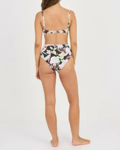 Shadow Tropic High Waisted Retro Bikini Bottom