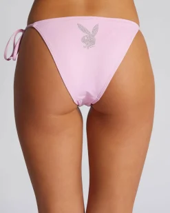 Single Bunny Diamonte Tie Side Bikini Bottom
