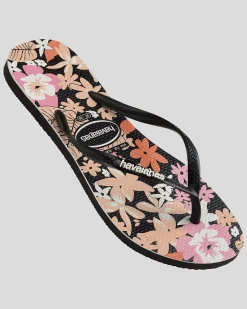 Slim Ditsy Bloom Thongs