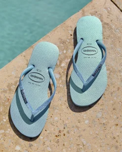 Slim Glitter Iridescent Thongs