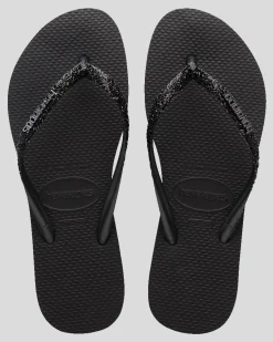 Slim Metal Logo Glitter II Thongs