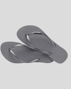Slim Metal Logo Thongs