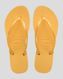 Slim Metallic Thongs