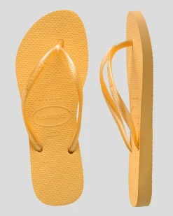 Slim Metallic Thongs