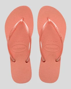 Slim Metallic Thongs