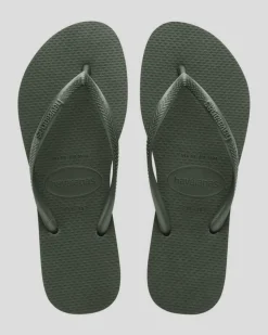 Slim Metallic Thongs