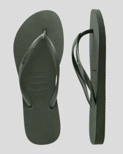 Slim Metallic Thongs