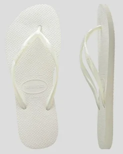 Slim Metallic Thongs