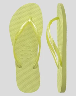 Slim Metallic Thongs