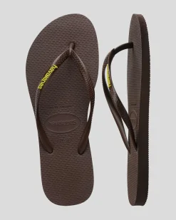 Slim Rubber Logo Thongs