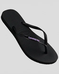 Slim Rubber Logo Thongs